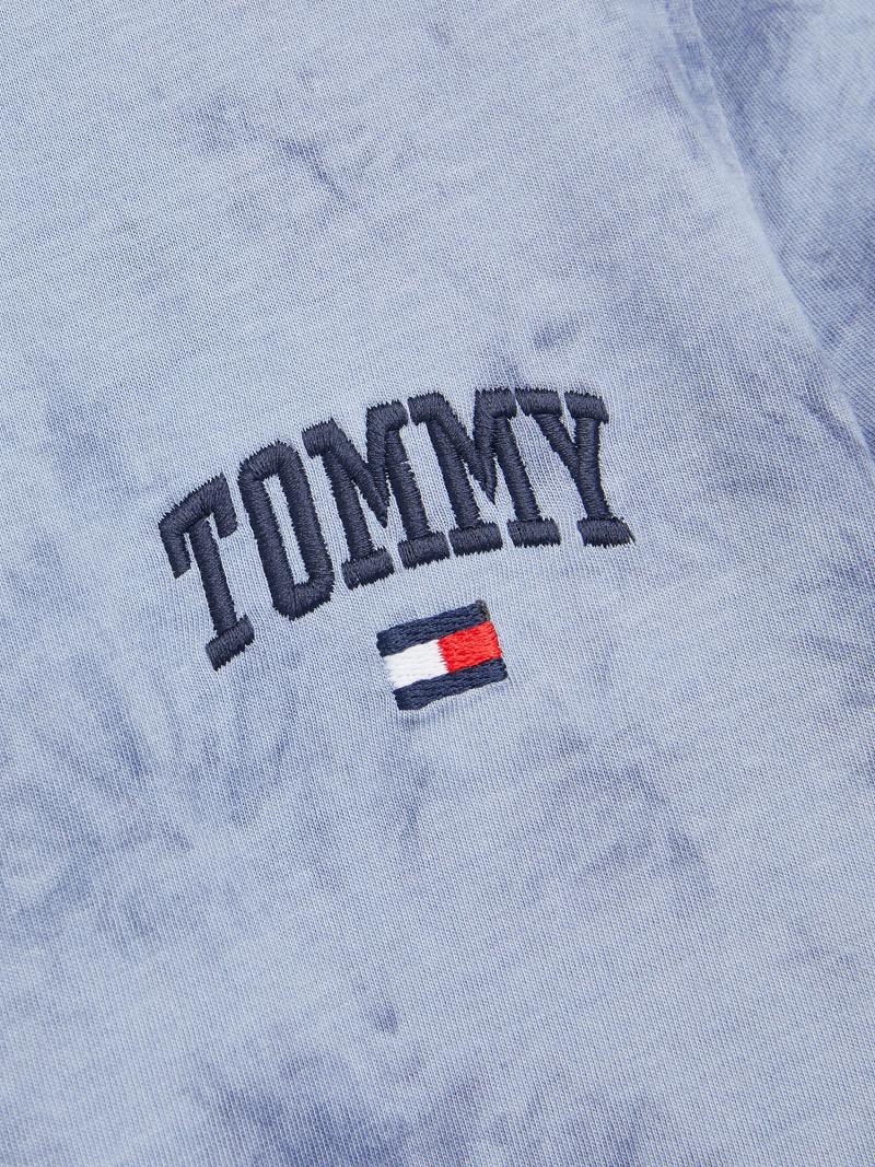 Fiú Tommy Hilfiger Organic Pamut Tie-Dye Póló Kék | HU 2284FDN